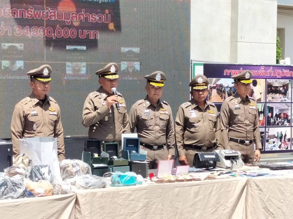 ผู้บัญชาการภาค 1 ใหม่ประเดิมแถลงผลการจับกุม และ ขยายผลยึดทรัพย์ เครือข่ายเว็บการพนัน “เชอร์รี่ จริงใจเบ็ต” 26