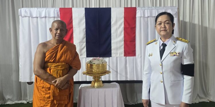 แผ่นดินไม่ลืมชื่อ “จ่าเริง” หลวงพ่อศรี วัดป่าสนวล ร่วมไว้อาลัยวีรชนผู้พลีชีพ “เนิน 350” เลือดทหารหลั่งเพื่อธงไตรรงค์