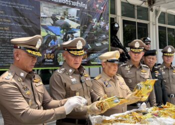 สภ.ธัญบุรี จ.ปทุมธานี จับกุมคดียาเสพติดรายสำคัญเครือข่าย “หนุ่มโน้ต ป.หางยาว ปทุมธานี”