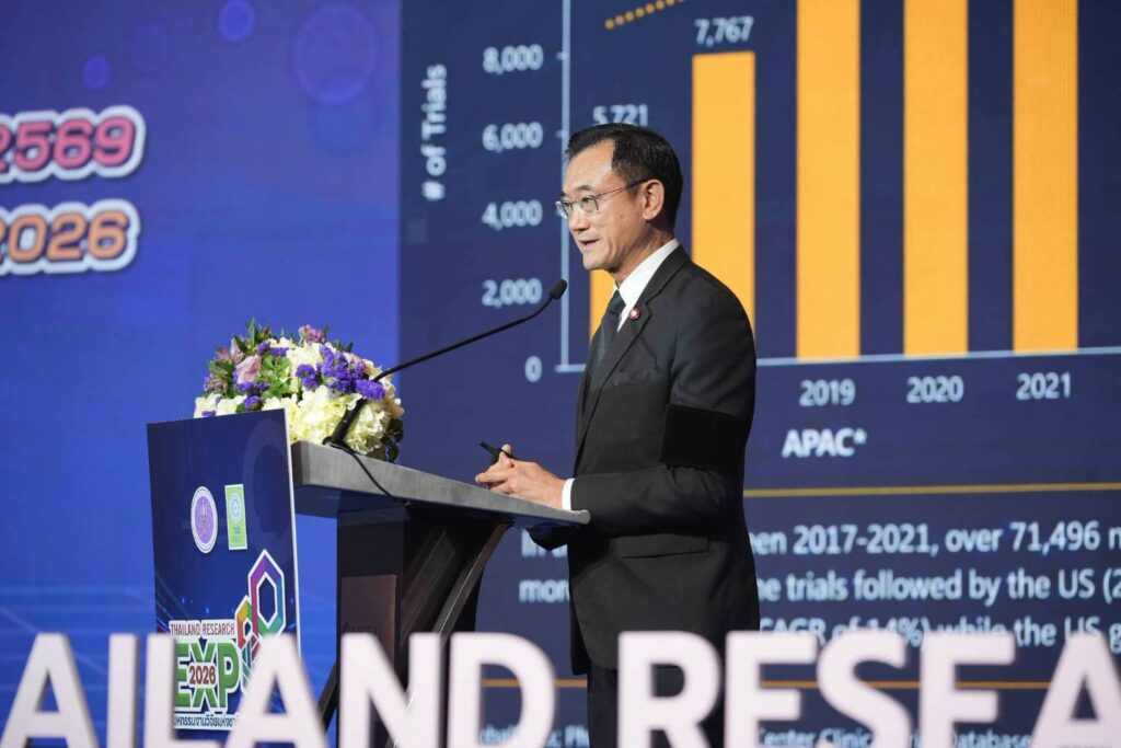 รองนายกฯ “ยศชนัน” ชูวิจัยทางคลินิกเป็น New Growth Engine ดันไทยสู่ศูนย์กลาง Clinical Research ของภูมิภาค ในเวทีมหกรรมงานวิจัยแห่งชาติ 2569 39
